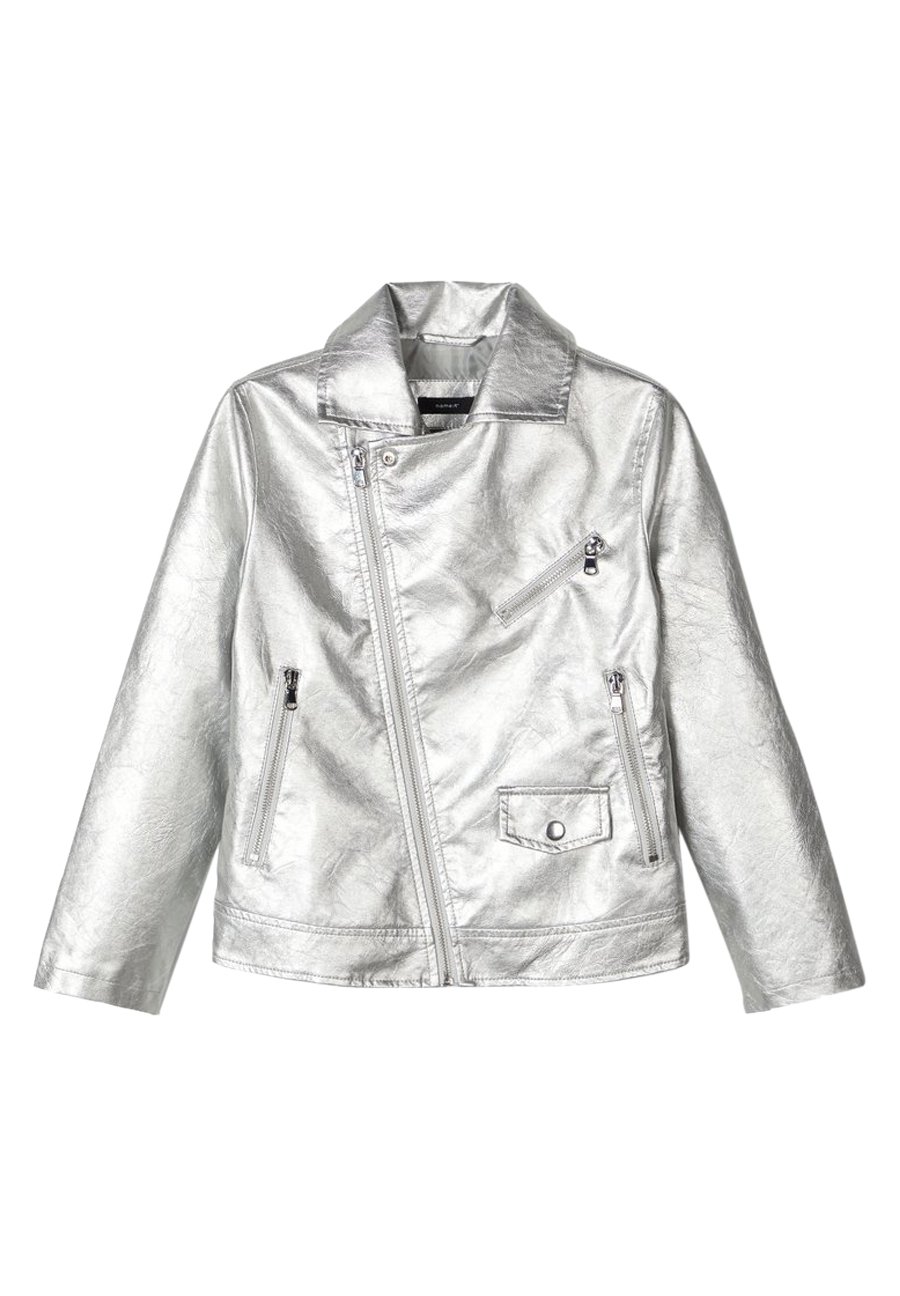 Name it Imitatieleren jas silverzilverkleurig Zalando.nl Name it Imitatie leren jas online | ZALANDO