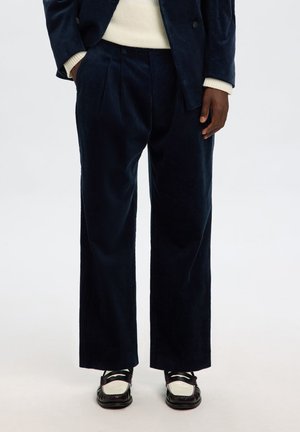 SLHRELAXED - Pantalon classique - dark petrol