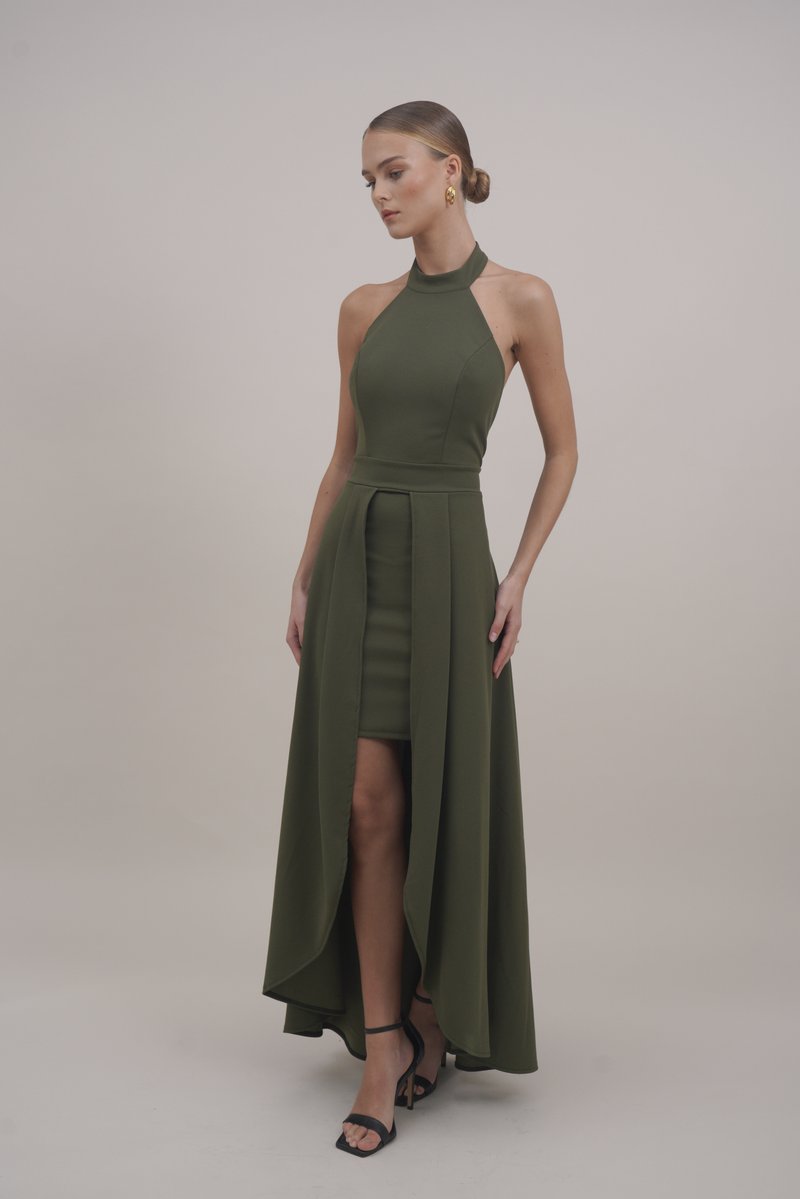 WAL G. - YANNY HALTER NECK - Ballkjole - khaki green, Forstørre