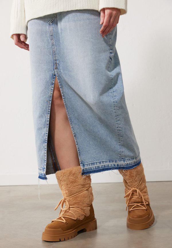 LEATHER - Winter boots - beige3