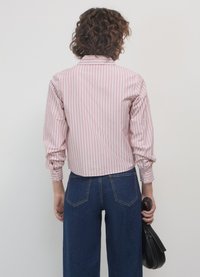 Calliope CROPPED A RIGHE - Camicia - rosa cipria
