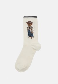 WESTERN BEAR CREW SOCK SINGLE - Chaussettes - ivory