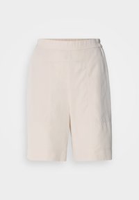 CASUAL STYLE ELASTIC WAISTBAND TOPSTITCHING - Kratke hlače - silky stone