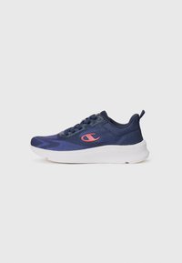 Unselected, dark blue/red