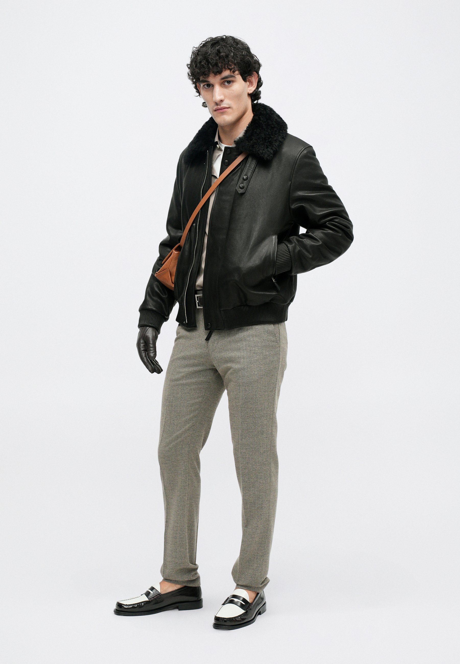 Nanushka ZUBIN - Faux leather jacket - black - Zalando.co.uk