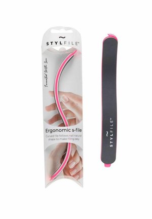 CURVED 3IN1 NAIL FILE 240/400 GRIT FOR PRO MANICURE AT HOME. - Nail tool - multicolor