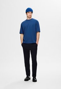 Selected Homme SLHLOOSEOSCAR O NECK  - Jednoduché tričko - limoges