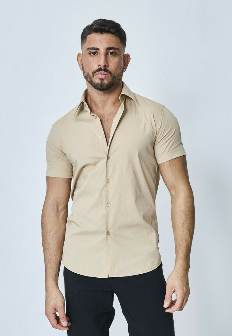Chemise De Pêche Cabela's Grande Maille Ventilée – Beige, Coton, Manches Courtes, Taille L