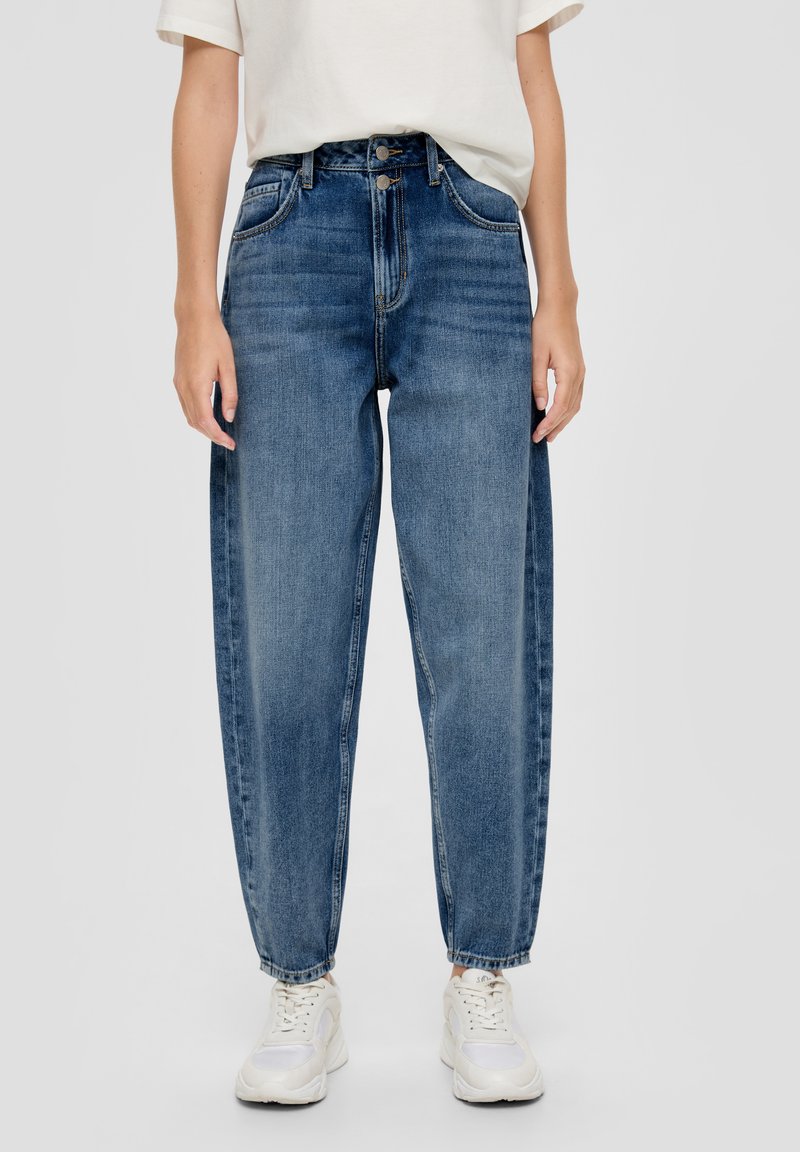 QS HIGH RISE - Jean boyfriend - blau