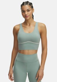 Under Armour - MERIDIAN PIPED CROP - Top - silica green Thumbnail Image 1
