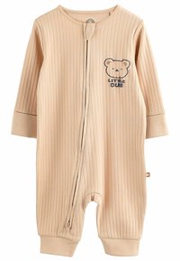 Next FOOTLESS ZIPPED 3 PACK REGULAR FIT - Pyjama - navy tan bear