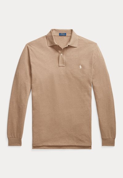 Polo Ralph Lauren Big & Tall LONG SLEEVE POLO SHIRT - Polo marškinėliai - grey cloud heather
