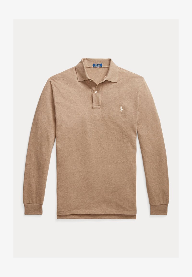 Polo Ralph Lauren Big & Tall LONG SLEEVE POLO SHIRT - Polo krekls - grey cloud heather