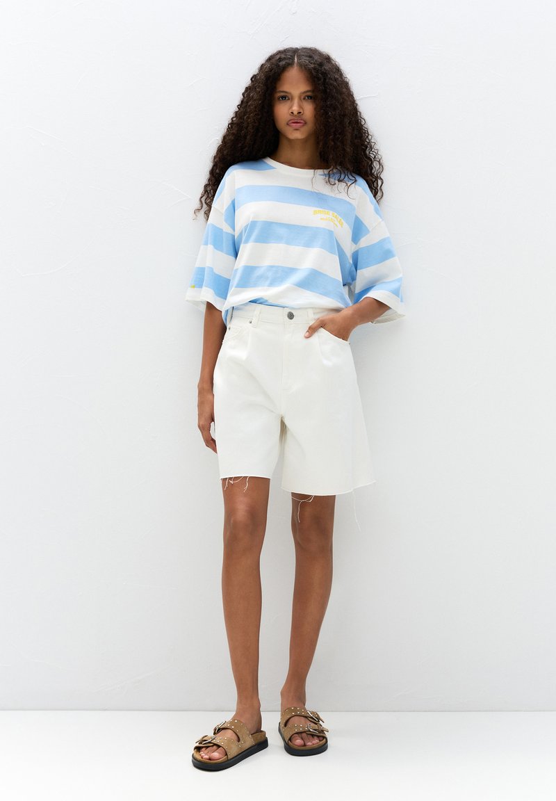 PULL&BEAR - BRISE SALÉE STRIPED - T-shirt imprimé - white, Agrandir