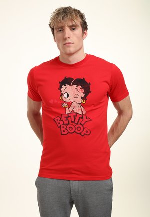BETTY BOOP FADED GRAPHIC PRINT - T-shirt con stampa - red