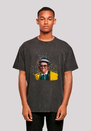 TV TIMES ELTON JOHN AT THE PIANO - Print T-shirt - schwarz