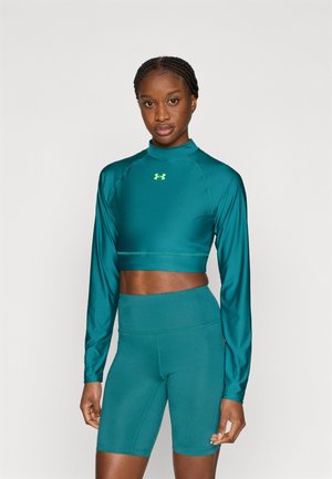 CROP MOCK - Pikkade varrukatega topp - green