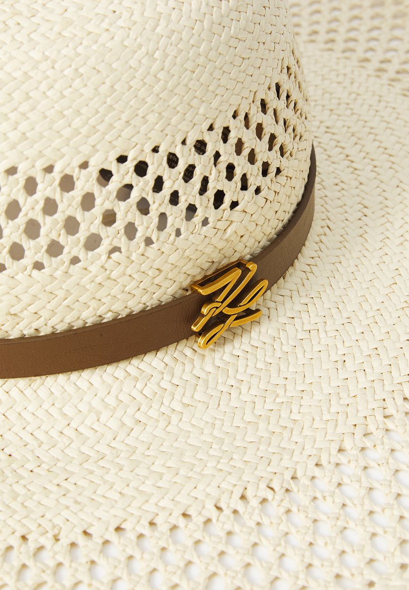 KARL LAGERFELD AUTOGRAPH BELT STRAW HAT - Hat - natural  display picture 2