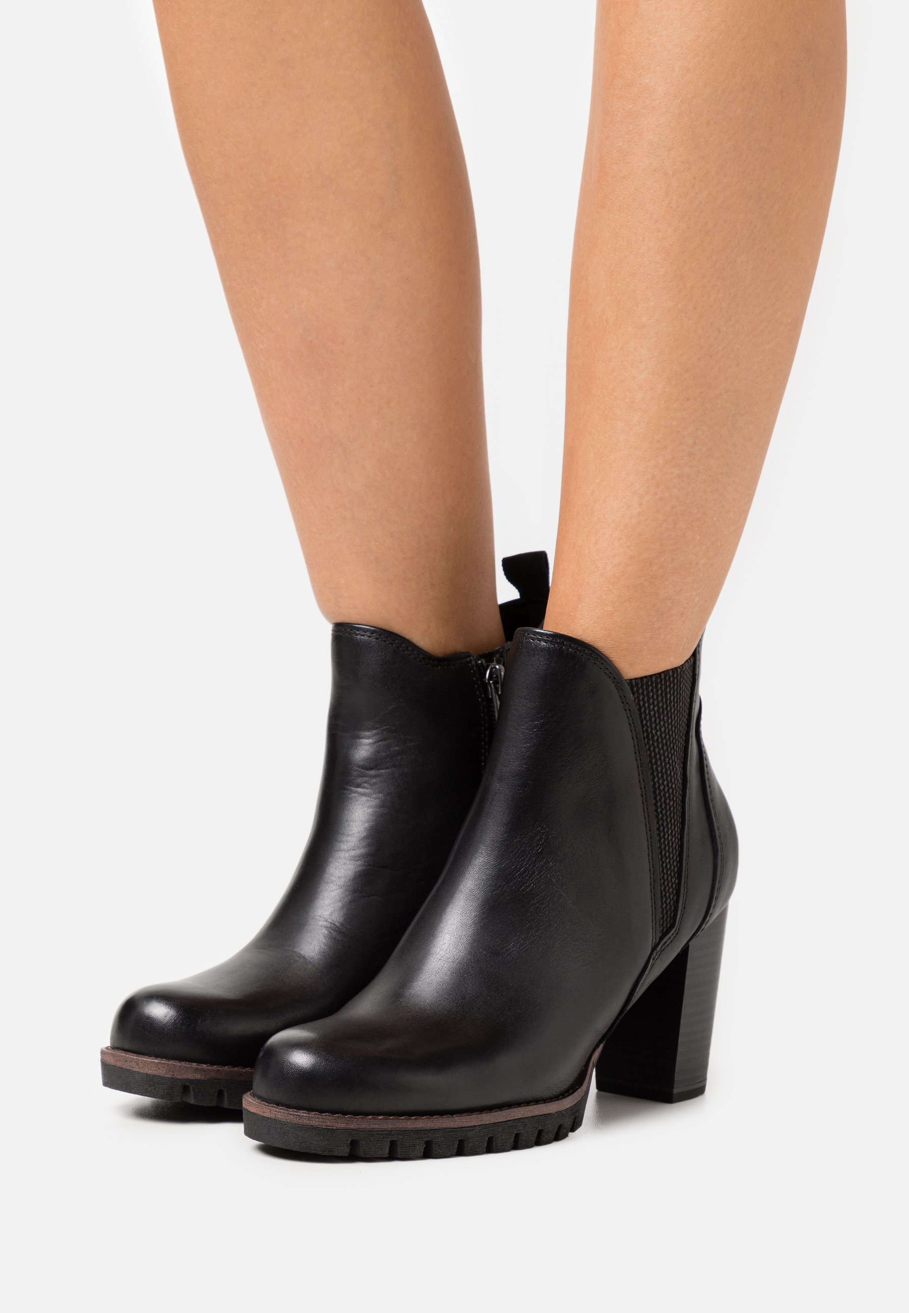 Marco Tozzi Korte laarzen - black/Zwart - Zalando.nl