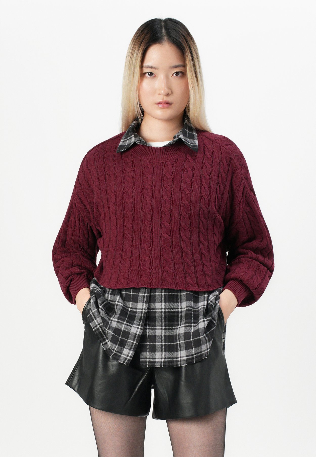 ONLBIRTIE SHORT CABLE O NECK