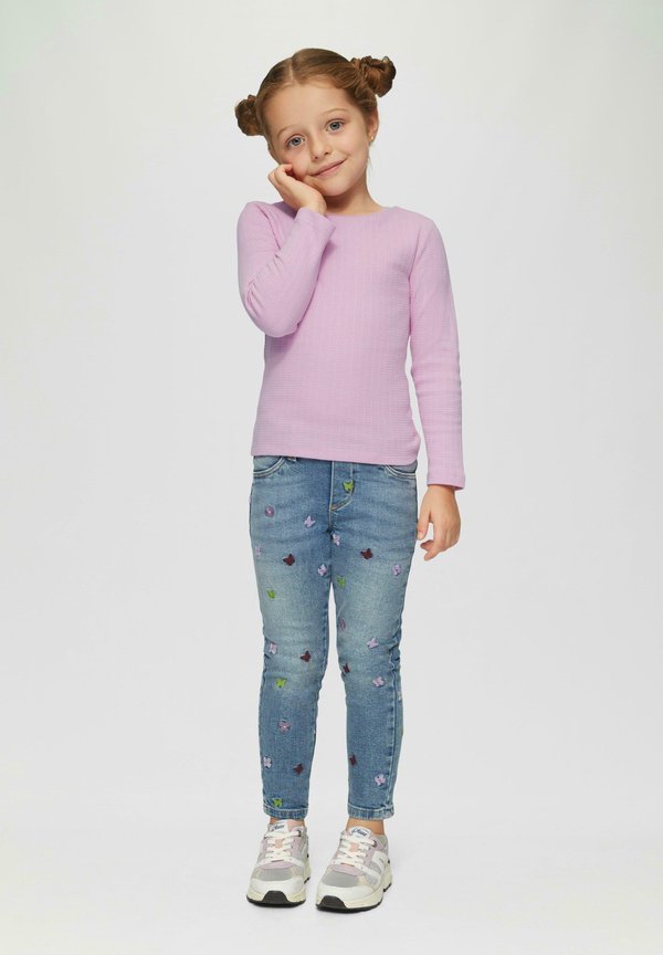 MOTIF AJOURÉ ET COUPE - Langarmshirt - rosa