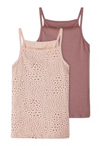 NAME IT Mädchen Top 2er Pack - Himbeerfarben Für Kleine Fashionistas