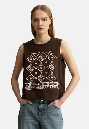 Les Copains, Top - dark brown