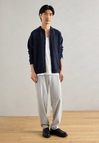 Scotch & Soda OPEN WORK LONG SLEEVE - Gilet - sky captain