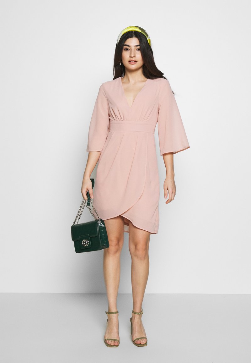 Vila Petite Vimicada Sleeve Dress Cocktailkleid Festliches Kleid Pale Mauve Zalando At 