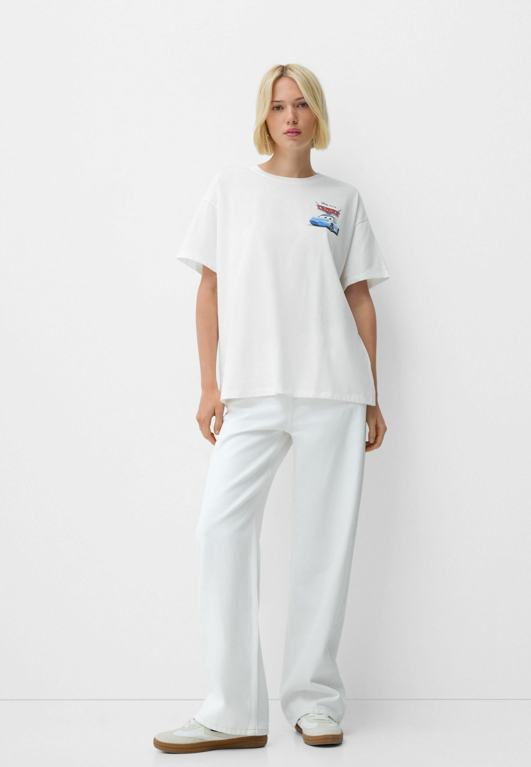 ☆ドイツ発*BERSHKA*新作*サルエルパンツ/WHITE☆ ☆ドイツ発*BERSHKA*新作*サルエルパンツ/WHITE☆ (Bershka