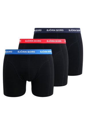 SHORTS CONTRAST SOLIDS 3 PACK - Trunks - black