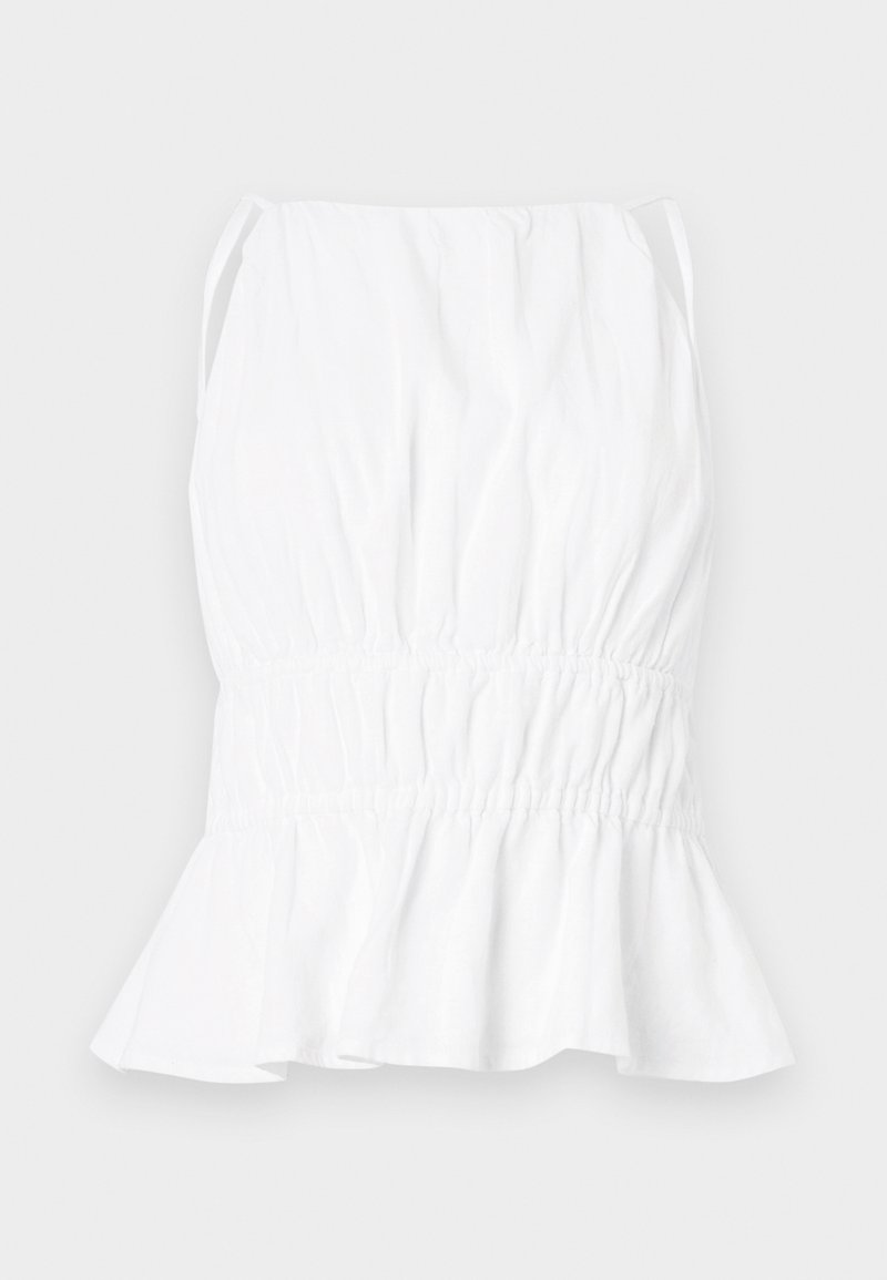 Abercrombie & Fitch BARE HALTER - Top - white/weiß - Zalando