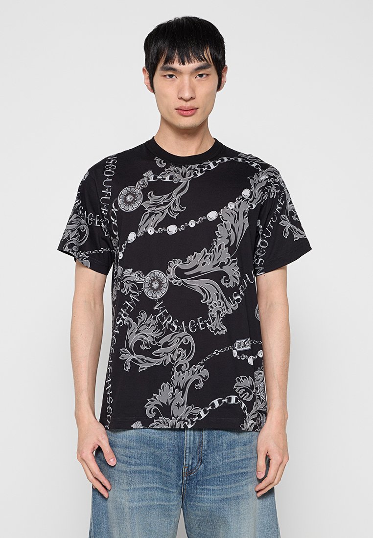 Versace Jeans Couture T-shirt print zwart