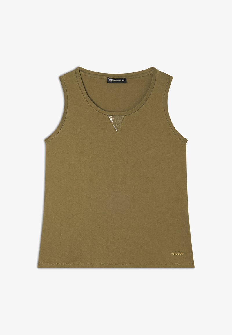 Freddy REGULAR FIT IN CON INSERTO PAILLETTES - Top - aloe