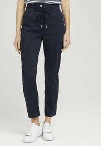 TOM TAILOR Tygbyxor - dark blue