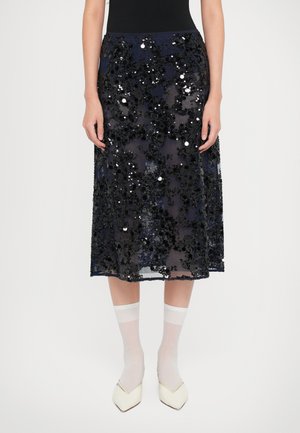 SHANIA - A-snit nederdel - dark blue