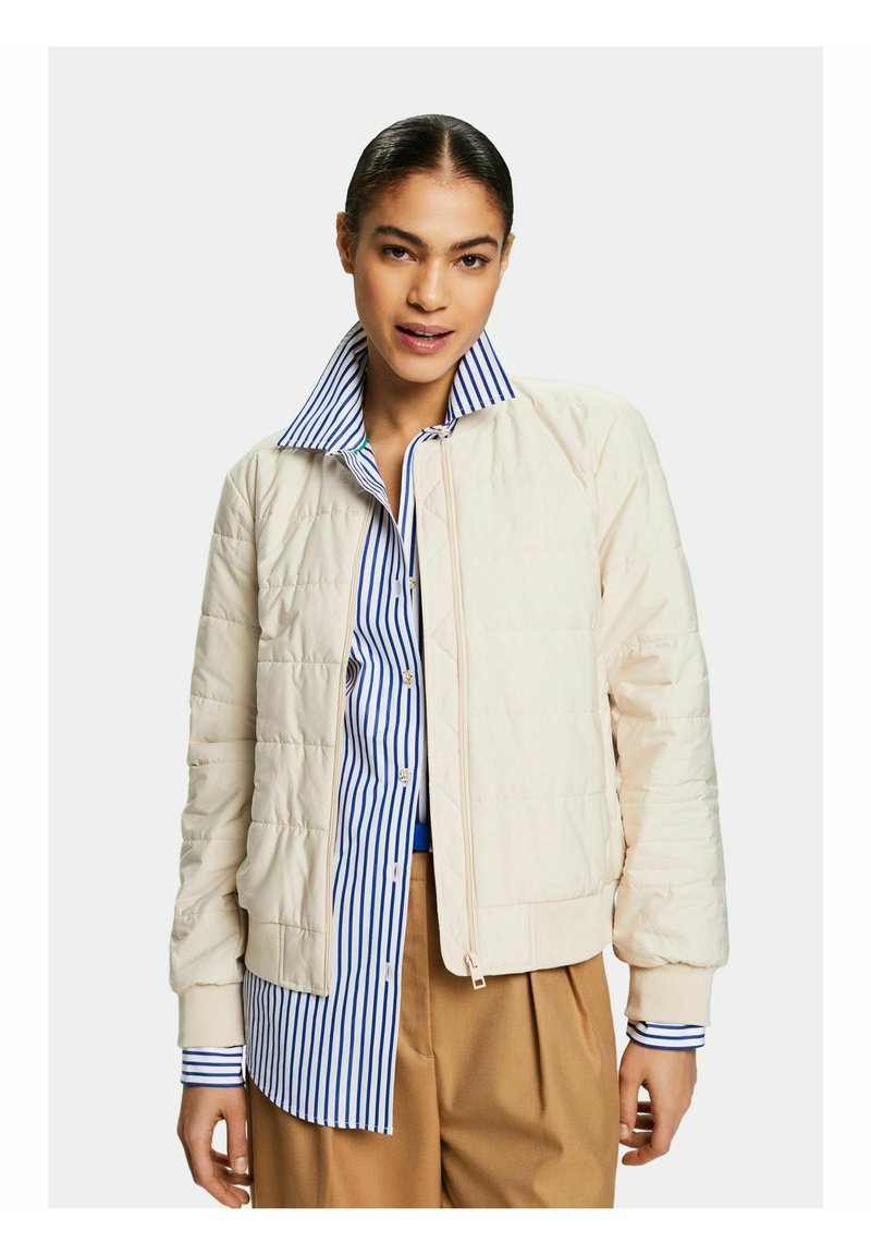 Esprit ULTRALT Bomber Jacket cream beige/beige Zalando