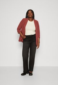 ONLY Carmakoma CARWILLY - Straight leg jeans - black