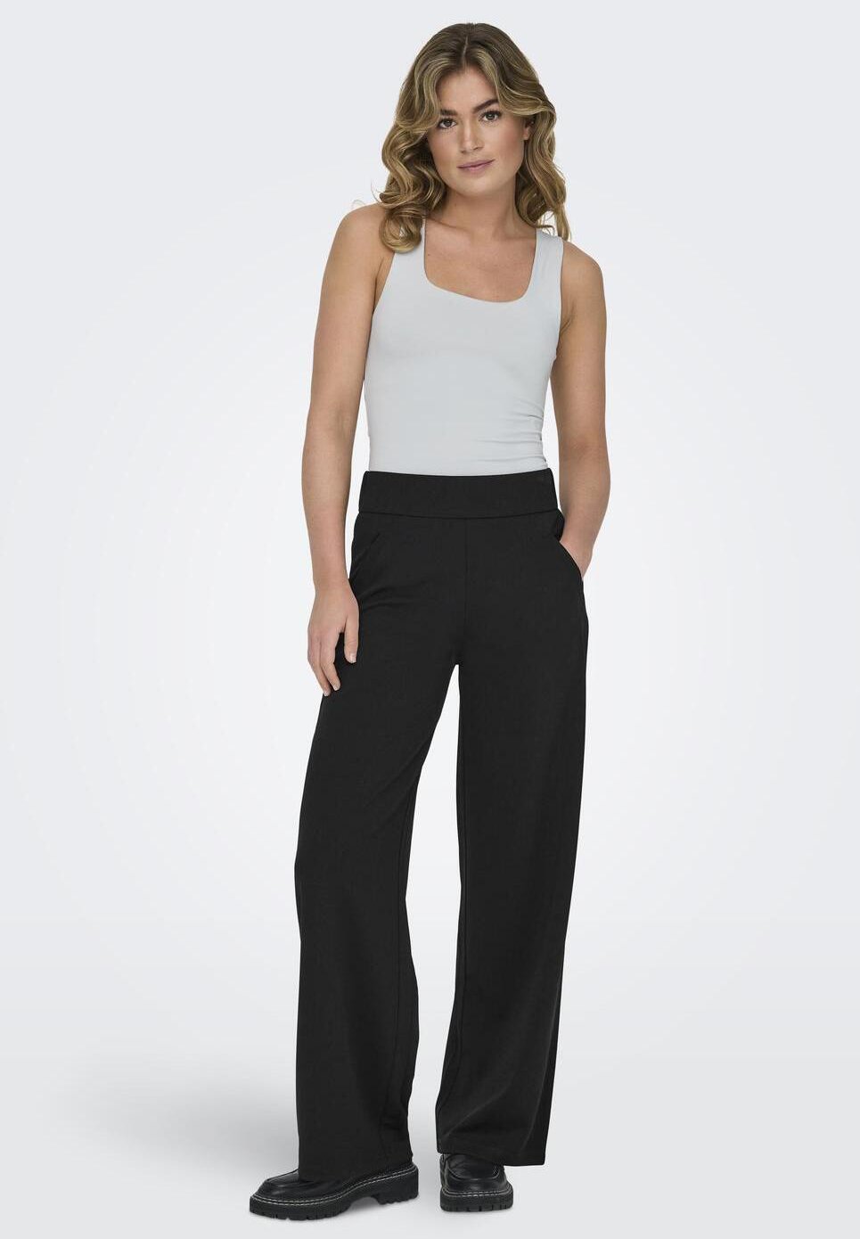 JDY JDYLOUISVILLE CATIA LIFE - Trousers - black - Zalando.co.uk