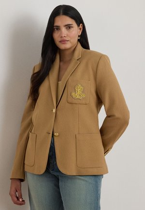 Lauren Ralph Lauren Woman BULLION JACQUARD BLAZER - Suknjič - classic camel
