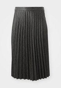VMCNITA SNAKE SKIRT - Pleated skirt - chocolate torte