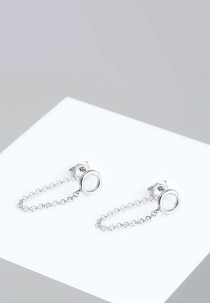 Elli DAINTY CIRCLE STUD - Boucles d'oreilles - silver-coloured