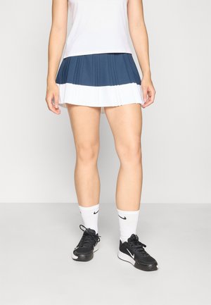 NIKECOURT ADVANTAGE ACE SKIRT PLEATED - Sports skirt - armory navy/white