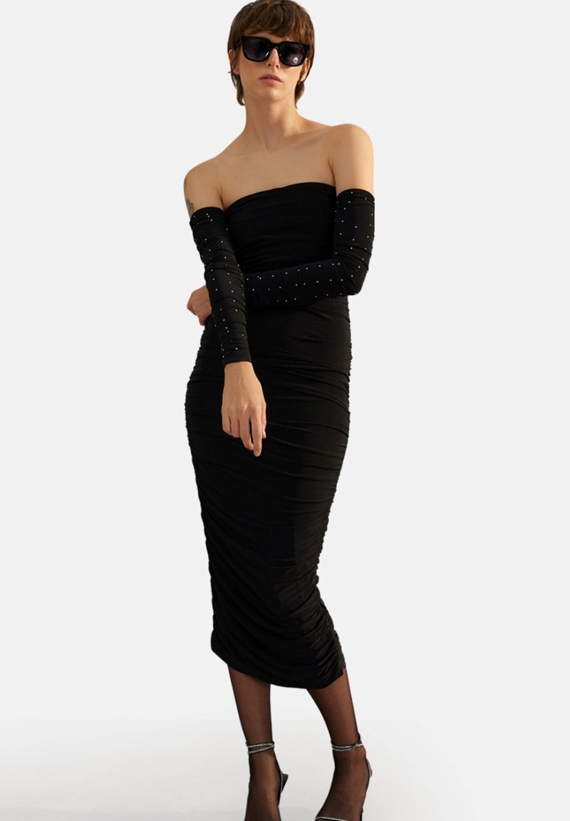 Trendyol Cocktailjurk zwart Trendyol Cocktailjurk zwart