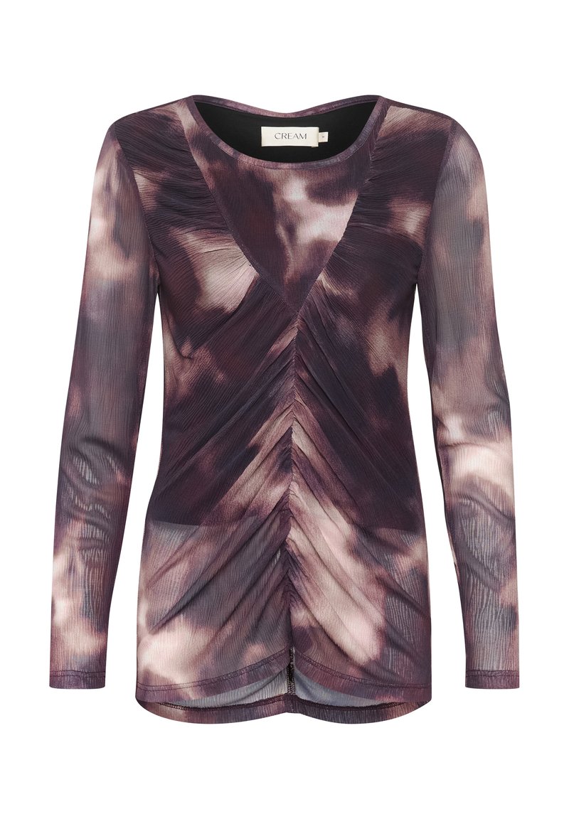 Cream Longsleeve bordeauxrood