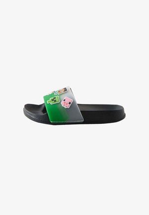 Next, REGULAR FIT - MINECRAFT - Ciabatte da mare - black green