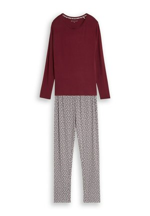 TOM TAILOR, TOM TAILOR BODYWEAR PYJAMA-SET MIT ALLOVER-PRINT - Pyjama - red-medium-allover