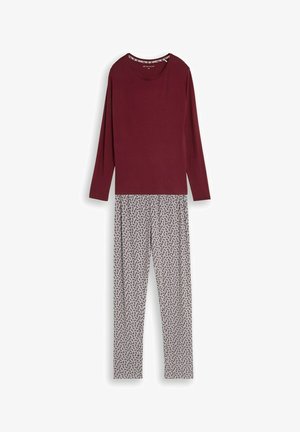 TOM TAILOR, TOM TAILOR BODYWEAR PYJAMA-SET MIT ALLOVER-PRINT - Pyjama - red-medium-allover
