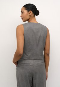 Kaffe DORI - Weste - dark grey pinstripe