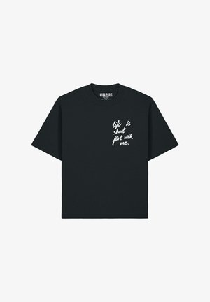 Mira Paris, SUPERHEAVY BOXY TEE - T-shirt con stampa - black